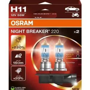 Ofertă limitată Bec Halogen Osram H11 Night Breaker 220 Duo Box