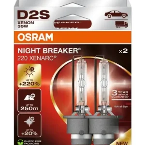 Ieftin Bec Xenarc Osram D2S Night Breaker 220 85V 35W Duo Box